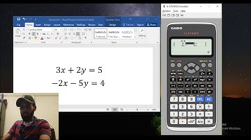 How to Solve Simultaneous Equations in Casio Classwiz?