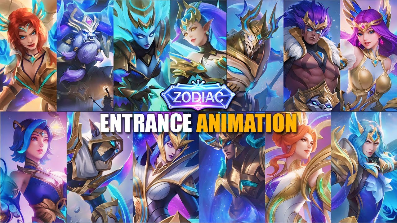 ALL ZODIAC SKIN ENTRANCE ANIMATION 2024 • MOBILE LEGENDS
