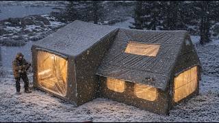 DONMUŞ GÖLDE ULTRA LÜKS KAR KAMPI