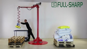 Cầu trục xoay khớp nối treo Thiết bị nâng hạ hút chân không bao các loại kích thước #thietbinangha