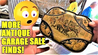 Ep477:  AMAZING ANTIQUE & VINTAGE FINDS AT THIS GARAGE SALE!!!    She recognized us!!!