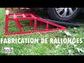 Fabrication rallonges pour rampes voiture