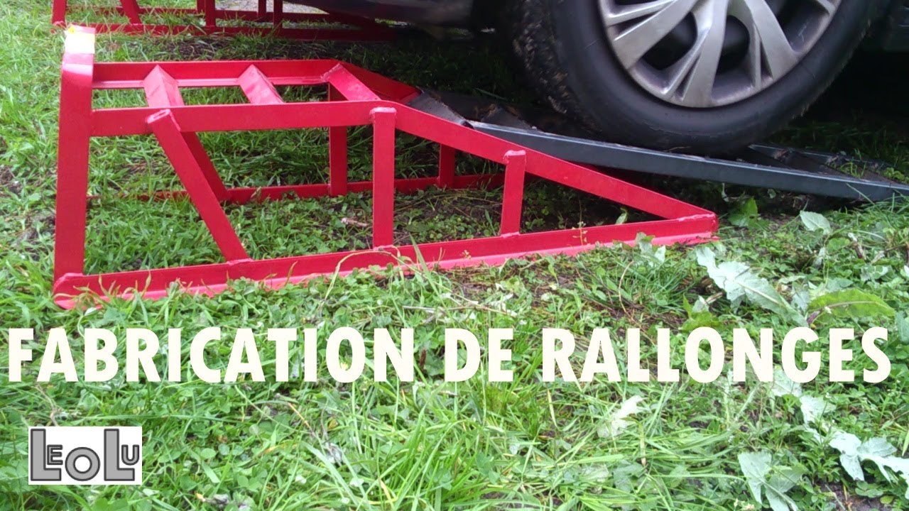 Fabrication rallonges pour rampes voiture 