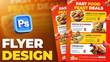 Restaurant Menu Flyer Design in Photoshop | Full Beginner Guide