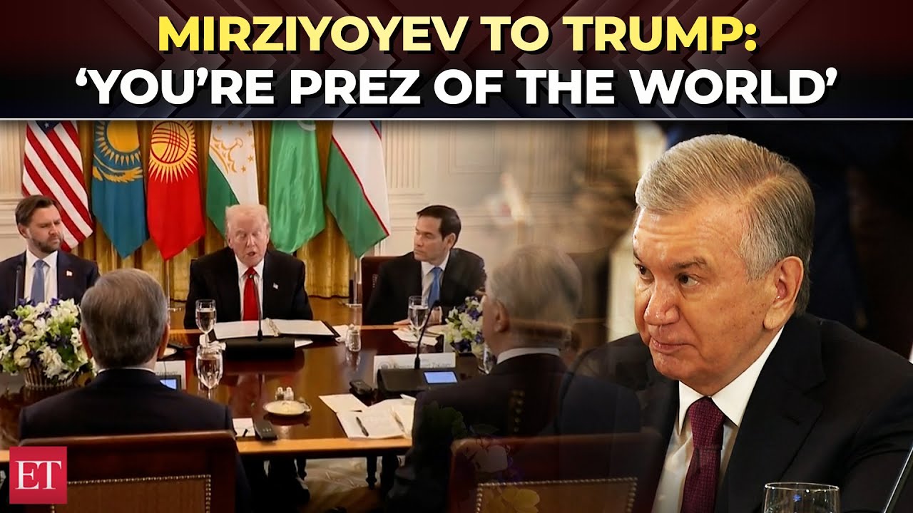 Trump touted as ‘World President’ by Uzbekistan’s Shavkat Mirziyoyev