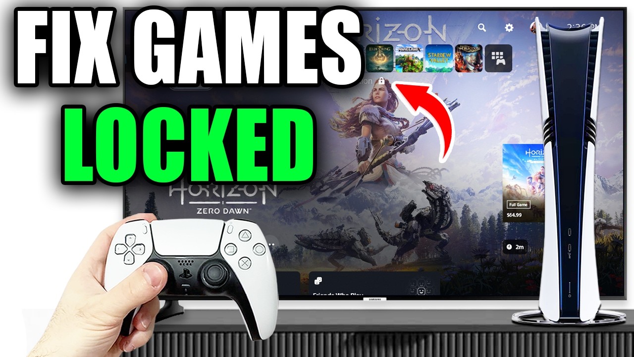 How To Unlock Games On PS5 Pro (Fix Locked Games!) - YouTube
