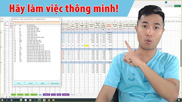 Tính năng ẩn worksheets trong biểu mẫu bóc tách khối lượng nhanh XDTH