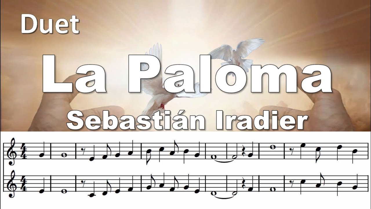 La Paloma. A world famous 2-Bb trumpet play-along.