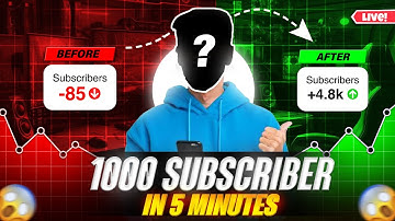 Live YouTube Channel Promotion | 1000 SUBSCRIBERS 2मिनट में  #live