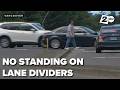 Vancouver bans people from standing on medians, lane dividers in the city