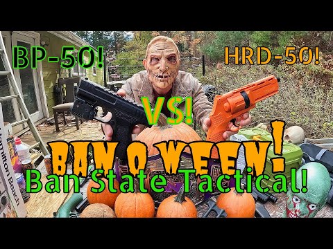 Umarex HDR-50 Vs Beeman BP-50! Halloween Less Lethal Showdown! (Ban State Tactical)