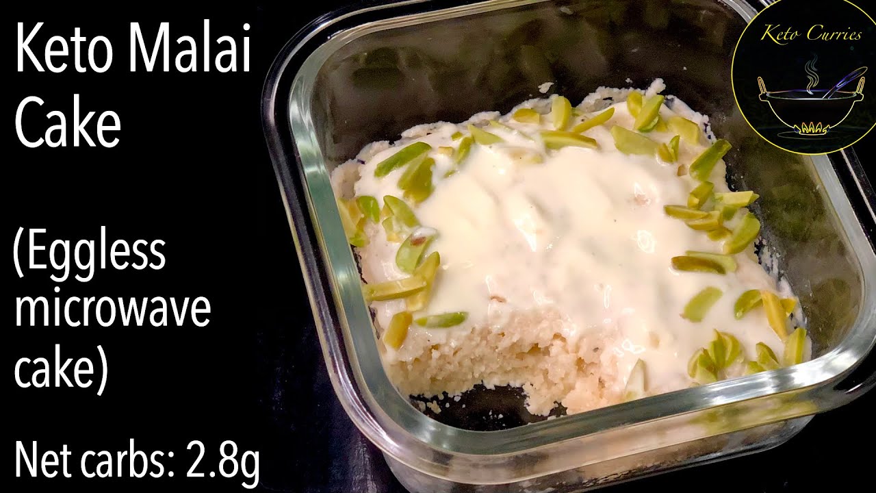 Keto eggless almond flour cake in microwaveKeto diwali dessert recipe
