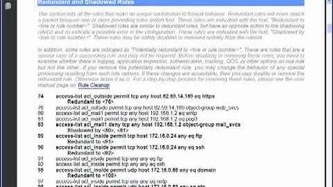 Firewall Rule and Object Cleanup