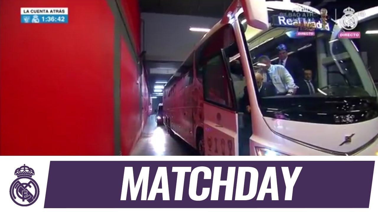 Team arrival at San Mamés varane nationality