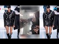 This model’s cat walk is hilarious