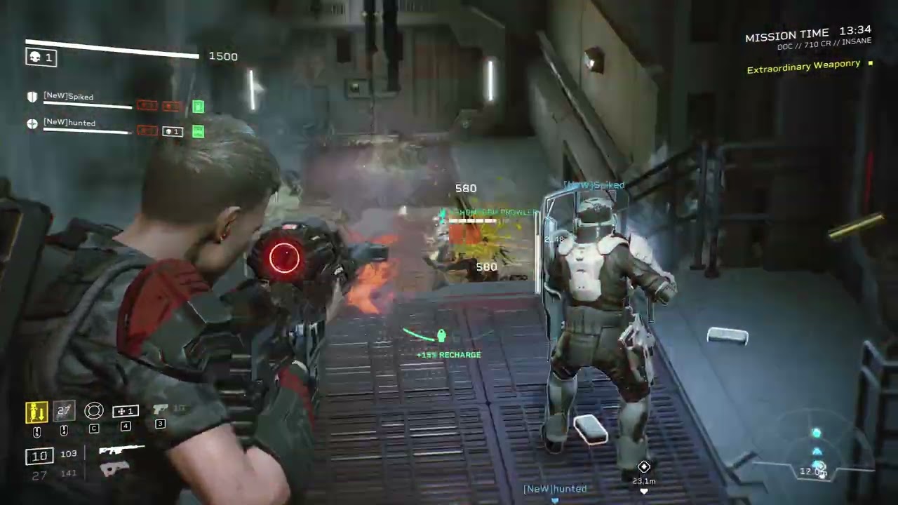 Aliesn FIreteam Elite: "Hunter" Doc Gameplay | 4-1 Insane difficulty