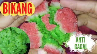 Resep Bikang super cantik, lembut, manis, anti gosong