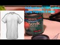 Sublimation on 100% cotton with polycrylic & water Part 1
