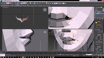 3D Face Modeling 08 - Modeling the eyes and lips