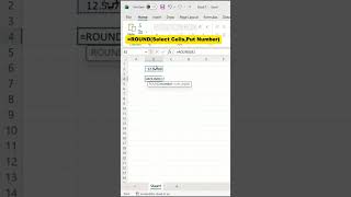 Excel ROUND Formula Trick 🤯 | Decimal Number ko Round Kaise Kare? #shorts  #exceltricks #excel