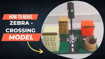 Signal and Zebra crossing school project for class 1 to 3 #schoolproject #projects #science_project