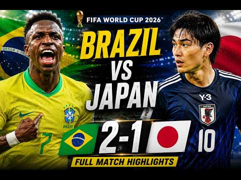 Brazil Vs Japan 2-1 FIFA World Cup 2026 | 😱 Martinelli's Last-Minute Goal