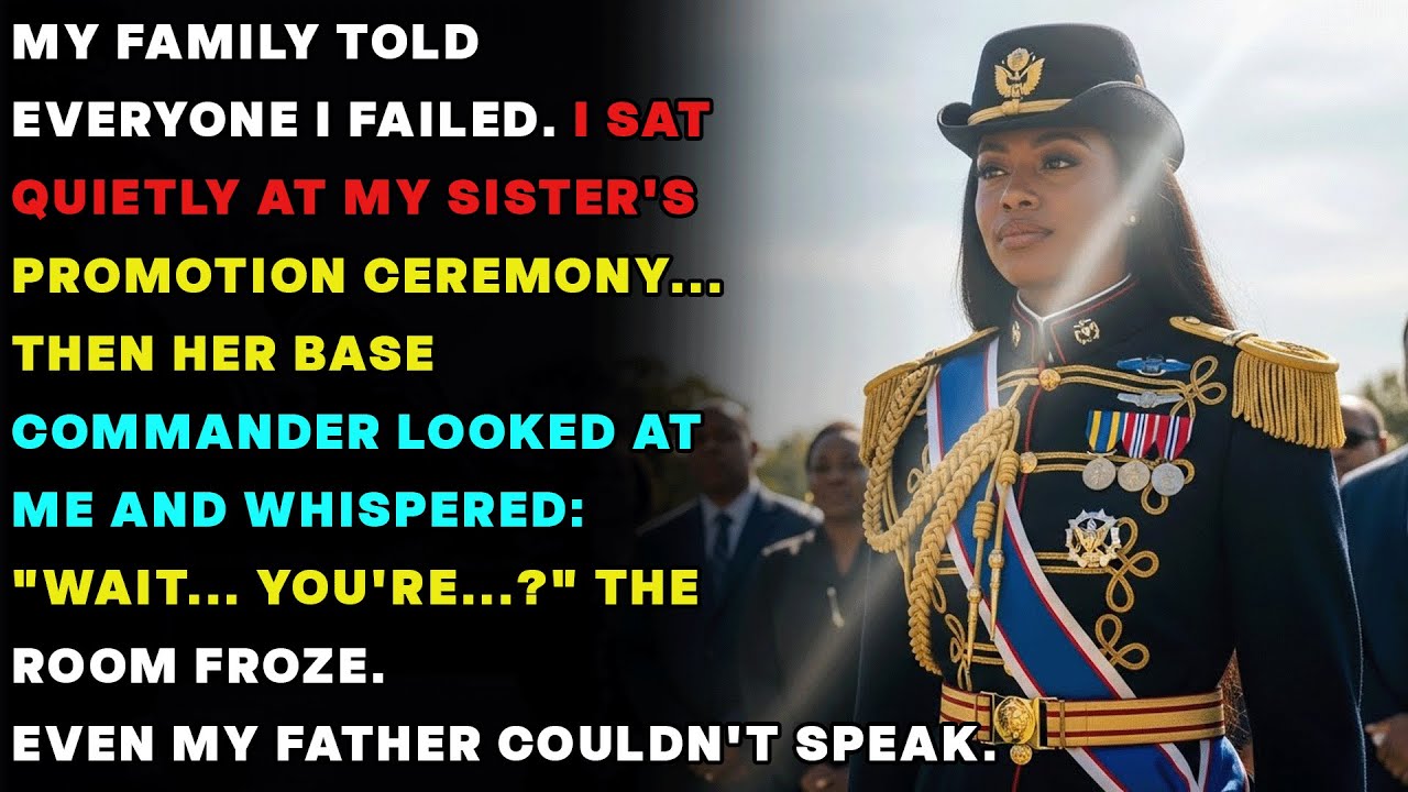 Family Said I Failed—Then My Sister’s Commander Looked at Me and Said- “Ma’am… you’re the General.”