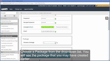 How to Add an Account to Web Host Management Panel | ResellerClub Tutorial