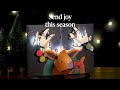 All Is Bright Holiday Reindeer Light-Up Pop-Up Card