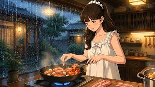 Cozy Rainy Weekend Routine ☔ Cooking, Laundry & Cat Days | Anime ASMR