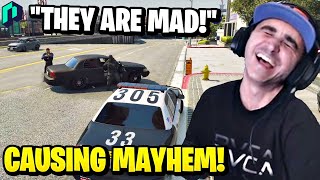 Summit1g Causes CHAOS & Steals Cop Car While Being WANTED! | GTA 5 NoPixel RP