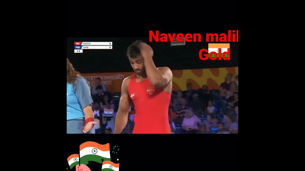 Naveen Malik wins Gold beats pakistan wrestler