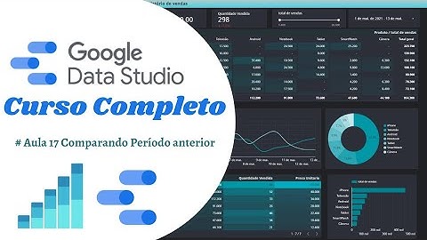 Curso Google Data Studio Comparando Período anterior Tutorial Passo a Passo