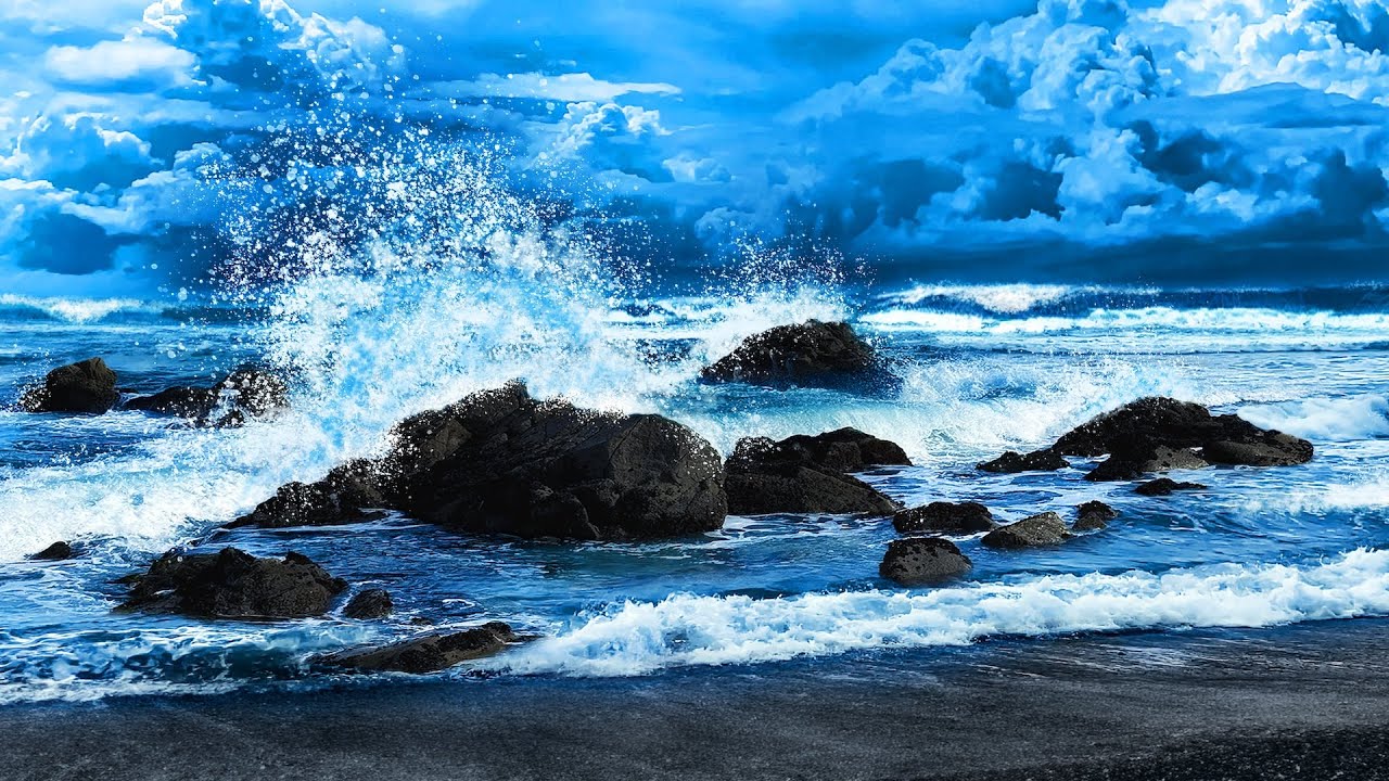 Ocean Sounds Black Screen for Sleeping & Relaxation
