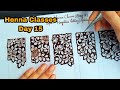 Henna classs day 15  different negative filling designs  learn negative spacing with thouseen