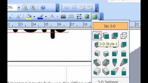 Microsoft Office Publisher 2003 Add or remove a 3D effect from a shape