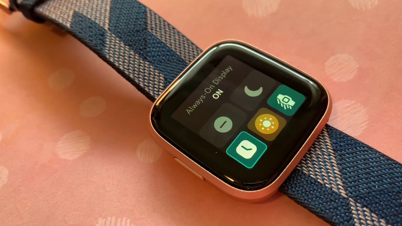 fitbit watch display