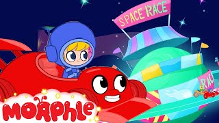 a race in space ufo and morphle my magic pet morphle cartoons for kids morphle tv