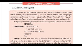 4. Sınıf I 2. Tema I Millî  Kültürümüz I  Tema Değerlendirme  Çalışmaları Soru Cevapları