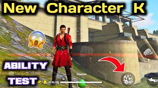 New Character K Ability Test | Free Fire New Character K Skill Test and Gameplay.