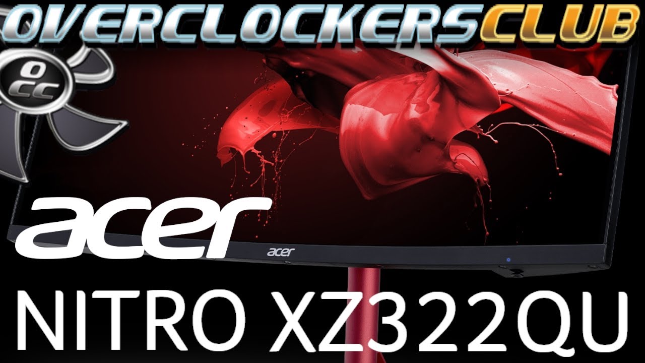 Acer Nitro XZ323QU X3BMIIPH 32” 1000R Curved 2560x1440P 2K 240Hz Refresh  rate Up