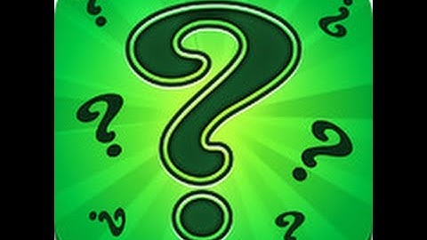 Riddle Me That - Guess the word Level 4 Answers