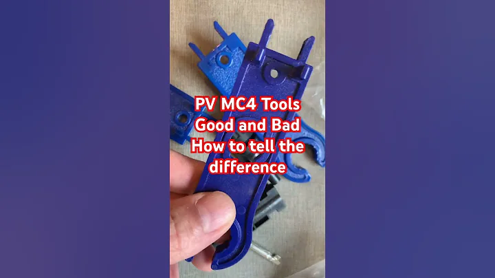 PV MC4 disconnect tools - good or bad - how to tell