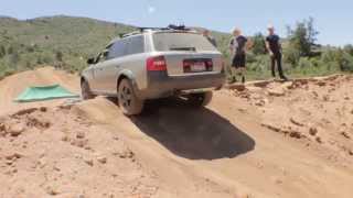 Audi AllRoad vs Pontiac Aztek hill climb.