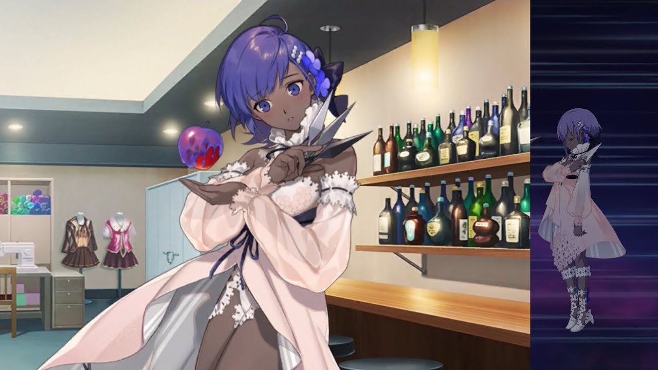 Fgo 静謐のハサン 夜に咲く毒の華 霊衣開放 バトルボイス 全バトルモーション集 Fate Grand Order Youtube