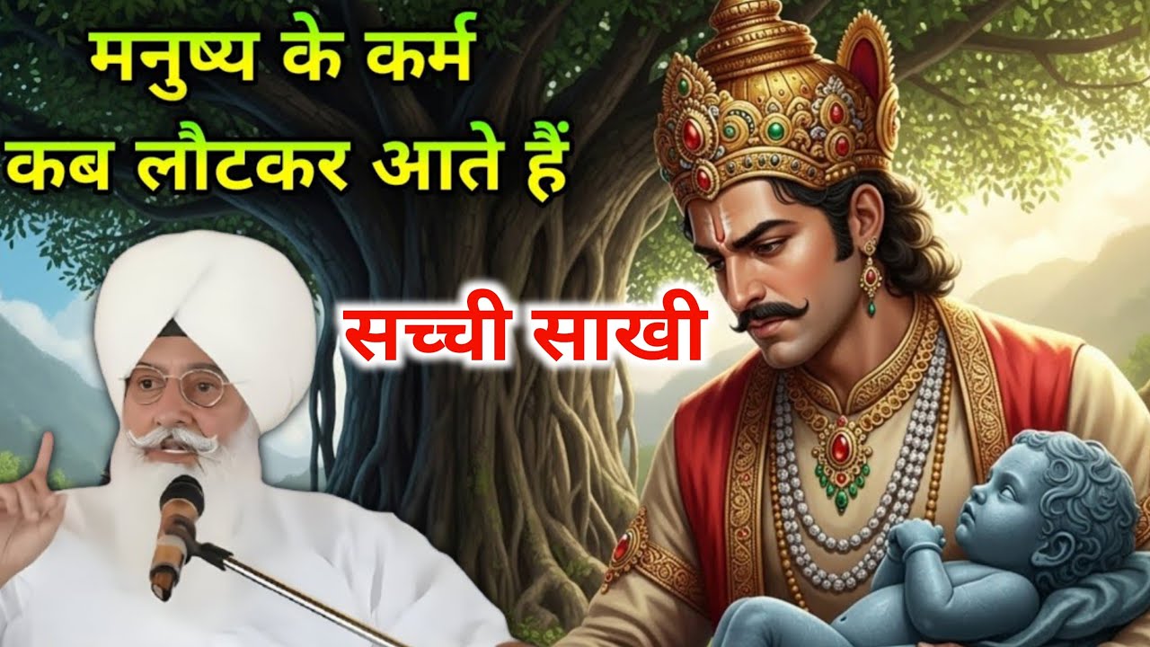 बाबाजी ने सुनाई एक राजा की साखी कैसे मनुष्य के कर्म लोटकर आते है //Radha Swami New Sakhiyan//