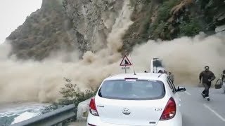 7 Deadliest Landslides Caught On Camera in Himachal, India 2018