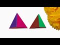 3D Shapes Art Integrated Math Project | Origami Octahedron Decoration Box | Solid Shapes. #shapes