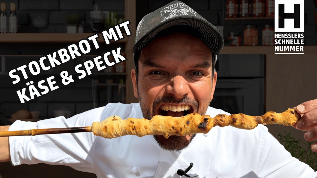 Schnelles Stockbrot mit Käse und Speck Rezept von Steffen Henssler ... Schnelles Stockbrot mit Käse und Speck Rezept von Steffen Henssler ...