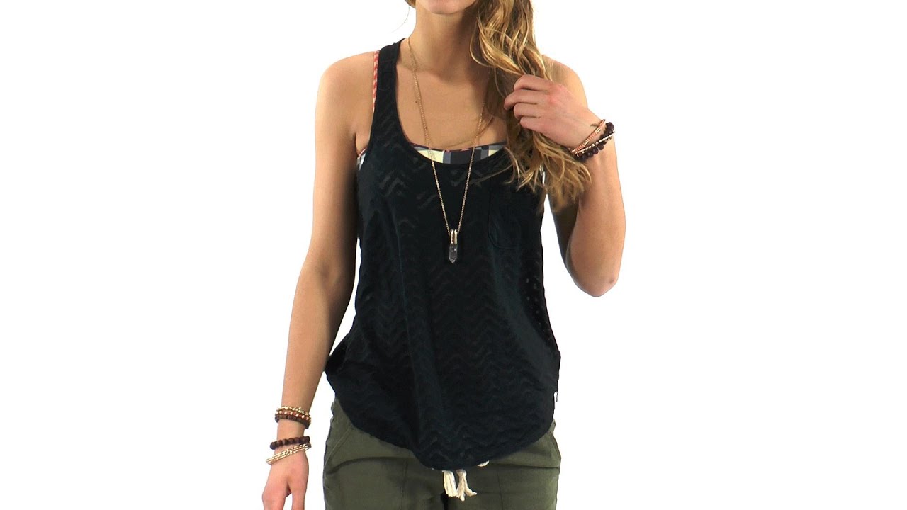 Roxy Morning Sun Racerback Tank Top | SwimOutlet.com - YouTube